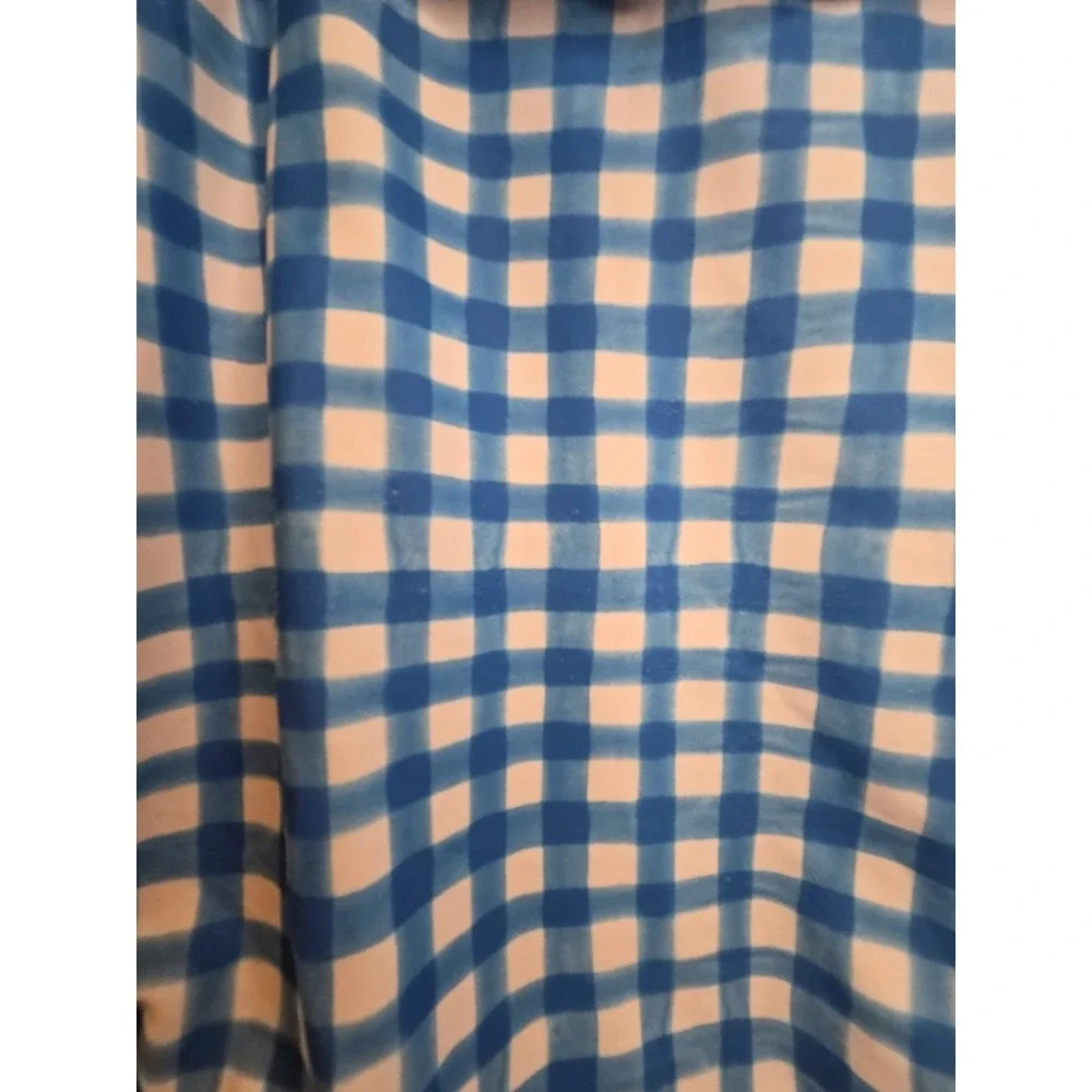 Kensie Girl One-Piece Swimsuit Girls 14/16 Blue/White Gingham Ruffle